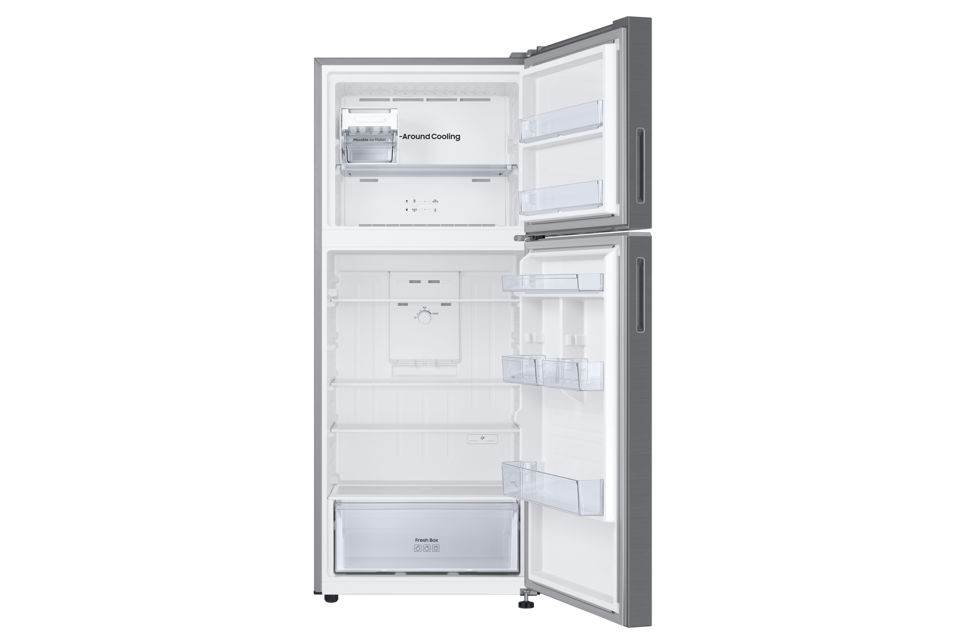 RT6300C Top Mount Freezer Refrigerators with Optimal Fresh+ Front-Open-Without-Food Silver 