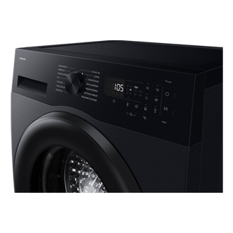 Laundry with Grade A Energy Efficiency and AI Ecobubble 8kg Panel-Control Black 