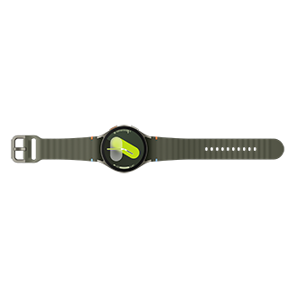 Zielony smartwatch Galaxy Watch7 rozpięty 