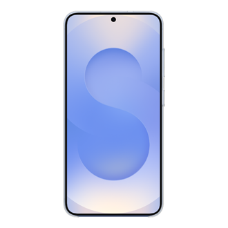 Smartfon w czarnym Etui Standing Grip Case do Galaxy S25 przodem