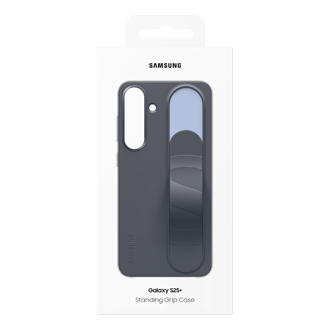 Pudełko z czarnym Etui Standing Grip Case do Galaxy S25 Plus 