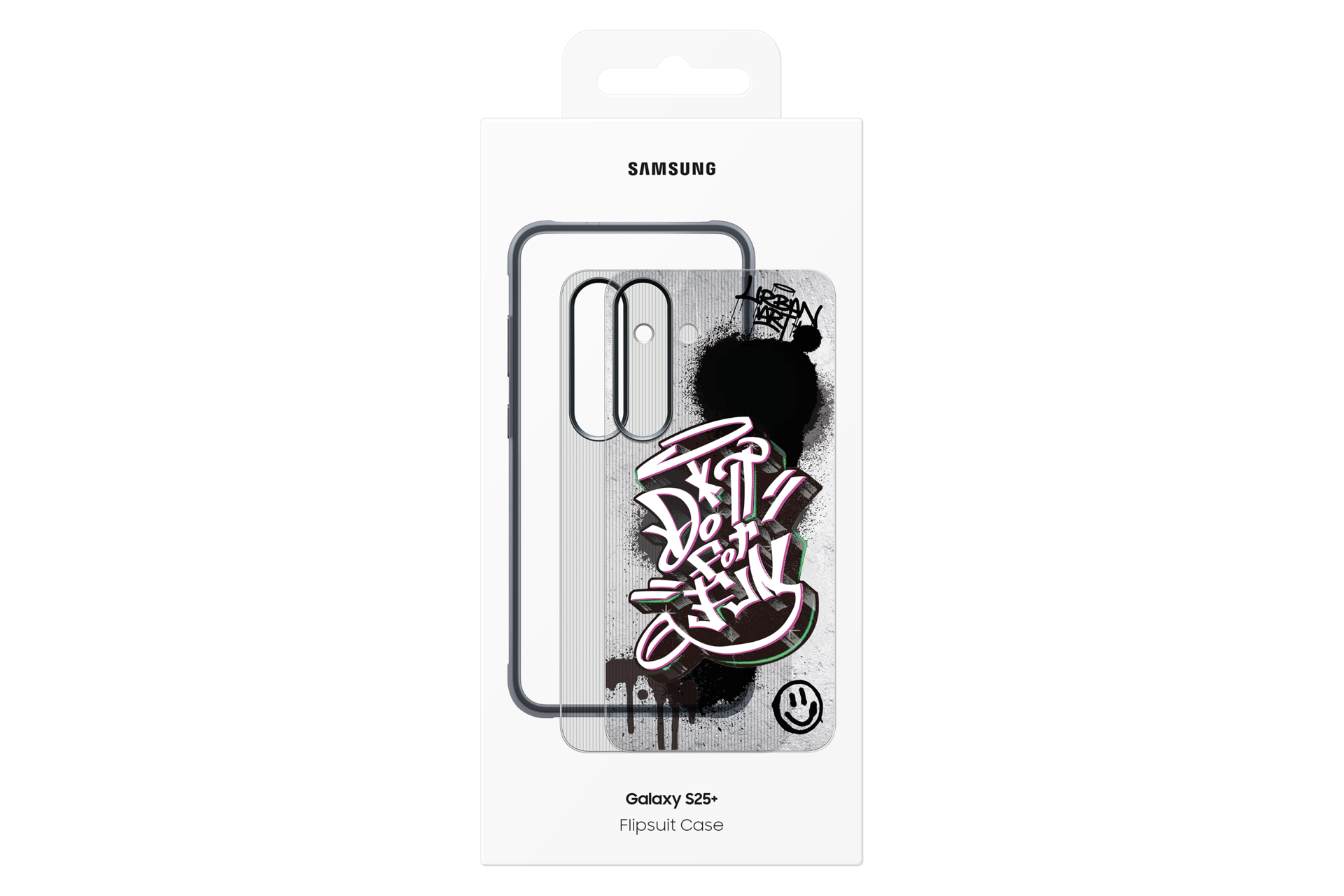 Czarne Etui Flipsuit (Rugged) Case do Galaxy S25 Plus tyłem bez telefonu 