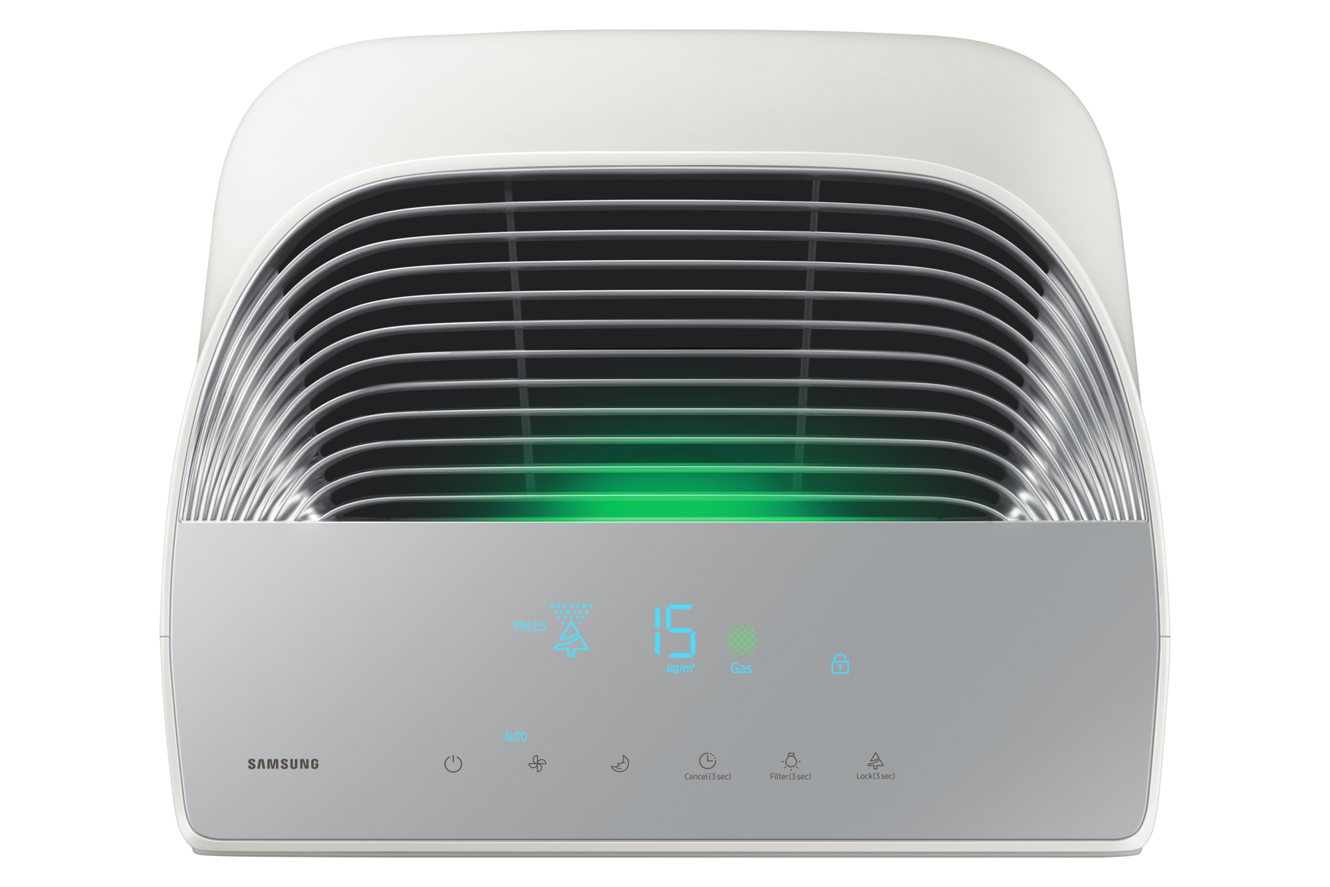 AX5500 Air Purifier with Multi-Layered High Efficiency Purification System Top2 Silver 