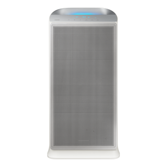 AX5500 Air Purifier with Multi-Layered High Efficiency Purification System Front-On Silver 
