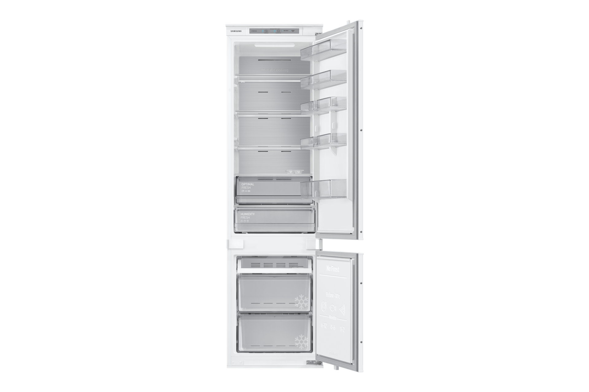 W białym zamrażalniku zmieścisz zadziwiająco dużo jedzenia.