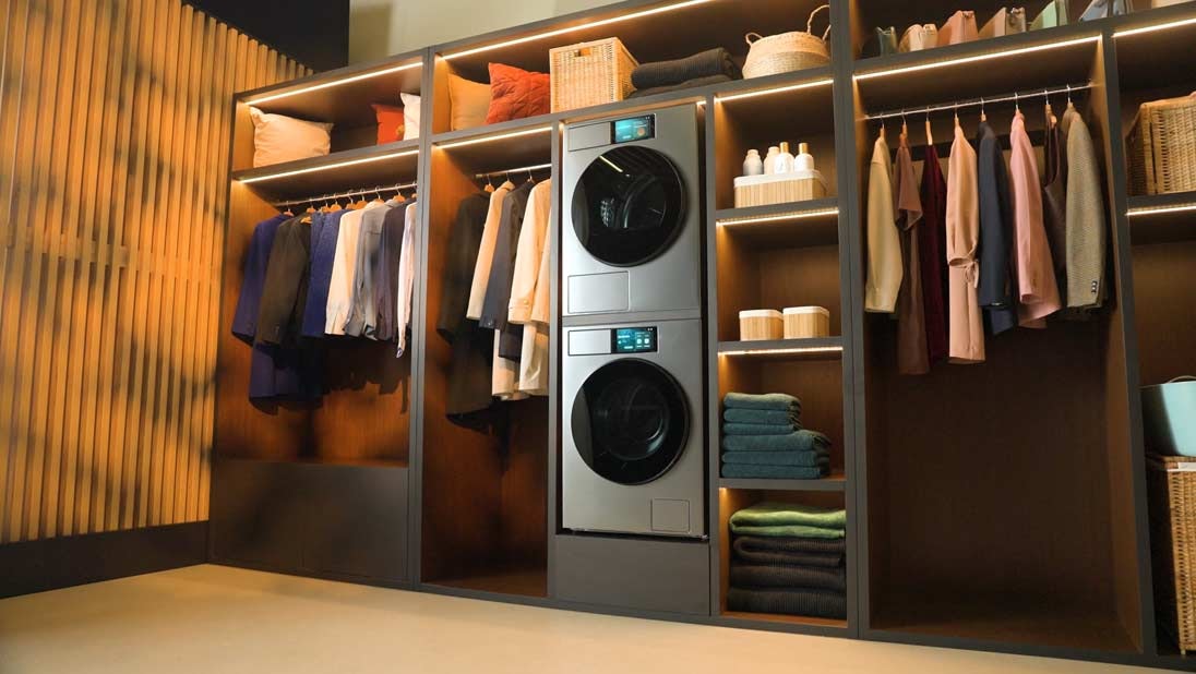 Pralka i suszarka Bespoke AI z inteligentnym ekranem AI Home