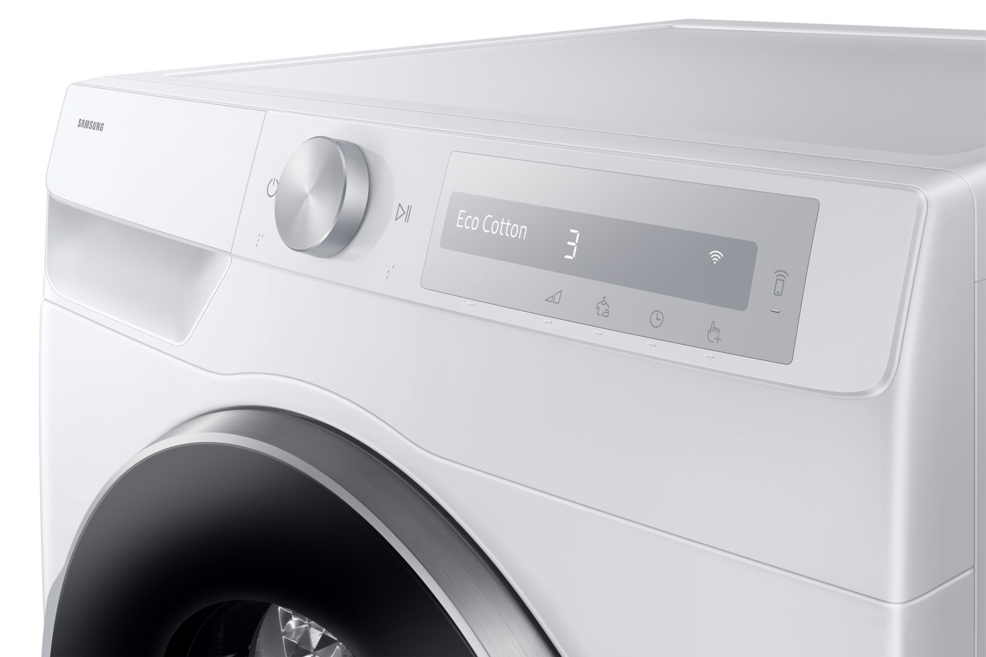 Laundry Dryer with A Energy Efficiency Rating and AI Dry+ Panel-Control1 White 