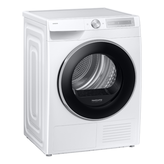 Laundry Dryer with A Energy Efficiency Rating and AI Dry+ L-Perspective White 