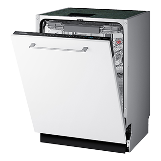 Uchylone drzwi w zmywarce Samsung do zabudowy DW60A8060BB/EO.