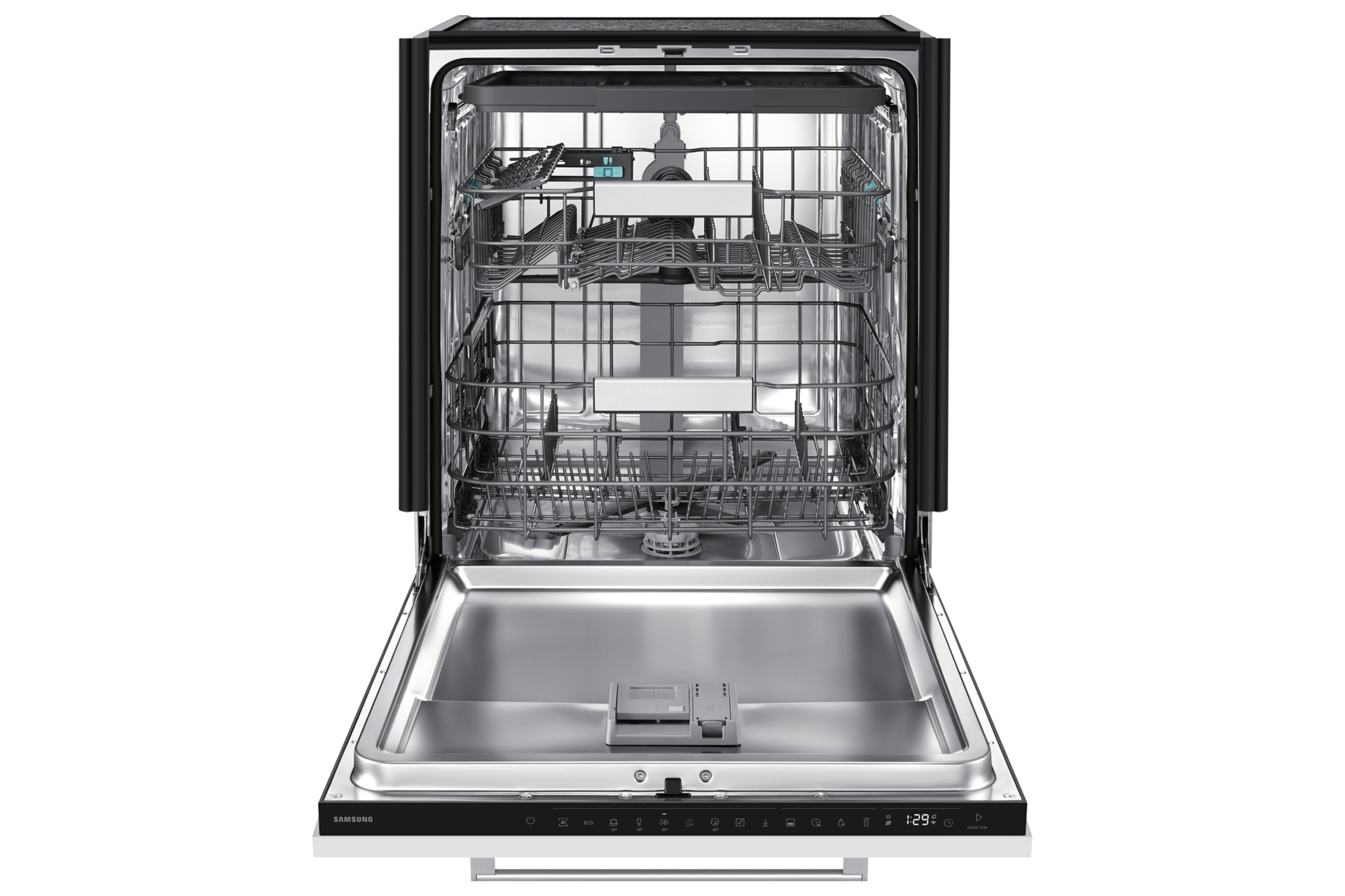 DW80H73VBB0U1 Zmywarka do pełnej zabudowy bez panelu, 60 cm Front-Open2 White 