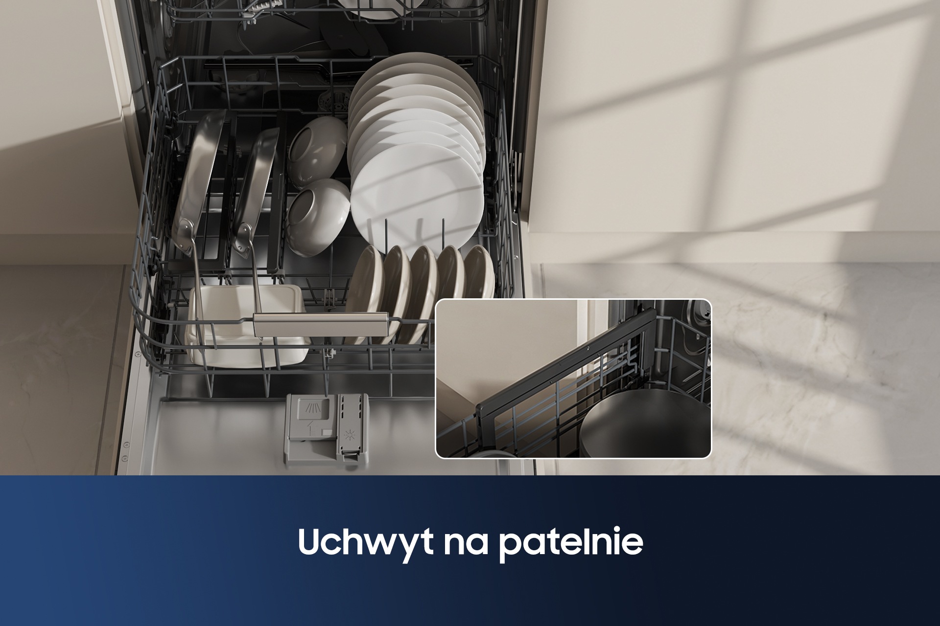 DW80H73VBB0U1 Zmywarka do pełnej zabudowy bez panelu, 60 cm Bez panelu