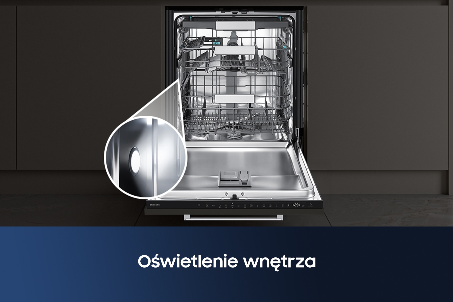 Zmywarka do zabudowy z szufladą CupWash bez panelu ​60 cm ​DW90H79H1B0U1 Bez panelu