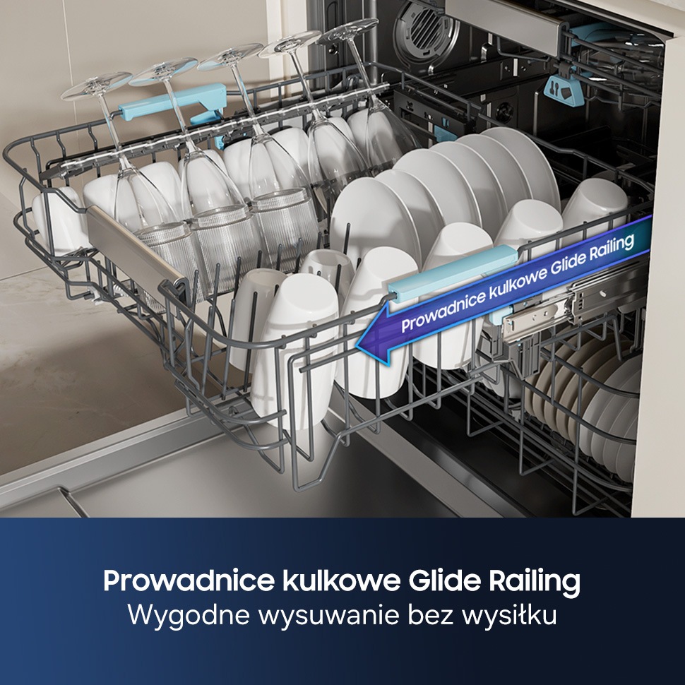 Zmywarka do zabudowy z szufladą CupWash 60 cm bez panelu ​ ​ Bez panelu