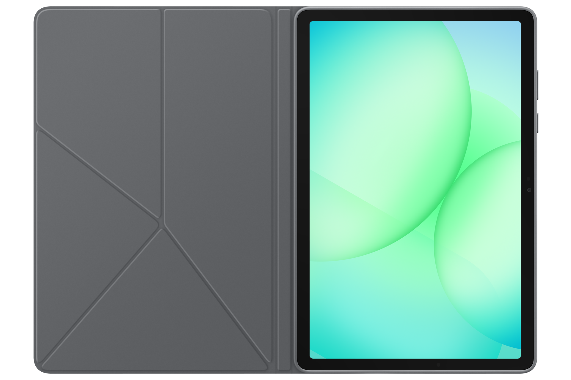 Galaxy Tab A11+ Book Cover Front-Open Black 