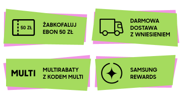Kupując tę mikrofalówkę w dniach 4 września - 31 października 2025 r. możesz skorzystać z kilku promocji: