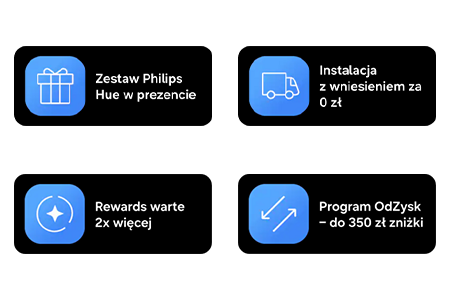Kup ten TV, zostaw opinię i odbierz zestaw Philips Hue w prezencie – promocja trwa do 25.10.2026r.*