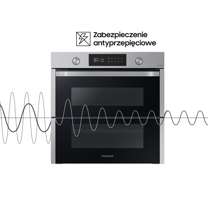 Piekarnik Samsung Dual Coook Flex NV75A6649RS/EO to gwarancja bezpieczeństwa.