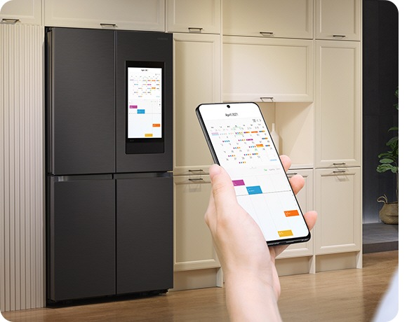 A Samsung Family Hub RF65A977FSG/EF hűtőnaptár hasznos kütyü