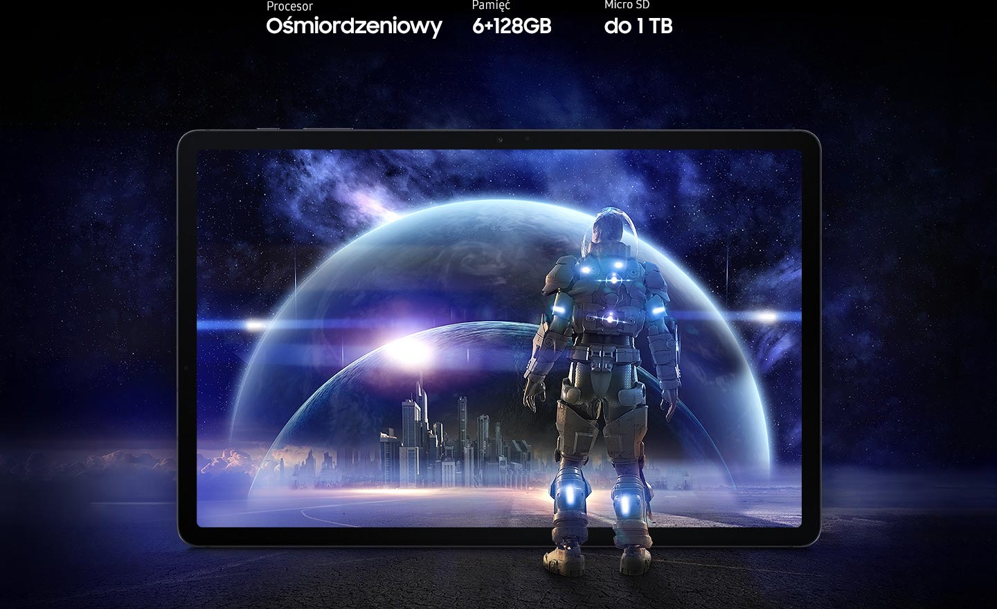 Duży ekran 12,4" oraz podwójne głośniki AKG pozwolą Ci cieszyć się nieskazitelnym obrazem i dźwiękiem - sprawdź nowy tablet z rysikiem Galaxy Tab S7 FE