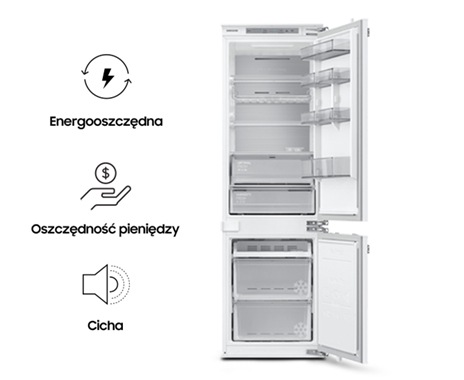 A No Frost Samsung BRB30615EWW/EF hűtőszekrény energiatakarékos és csendes készülék.