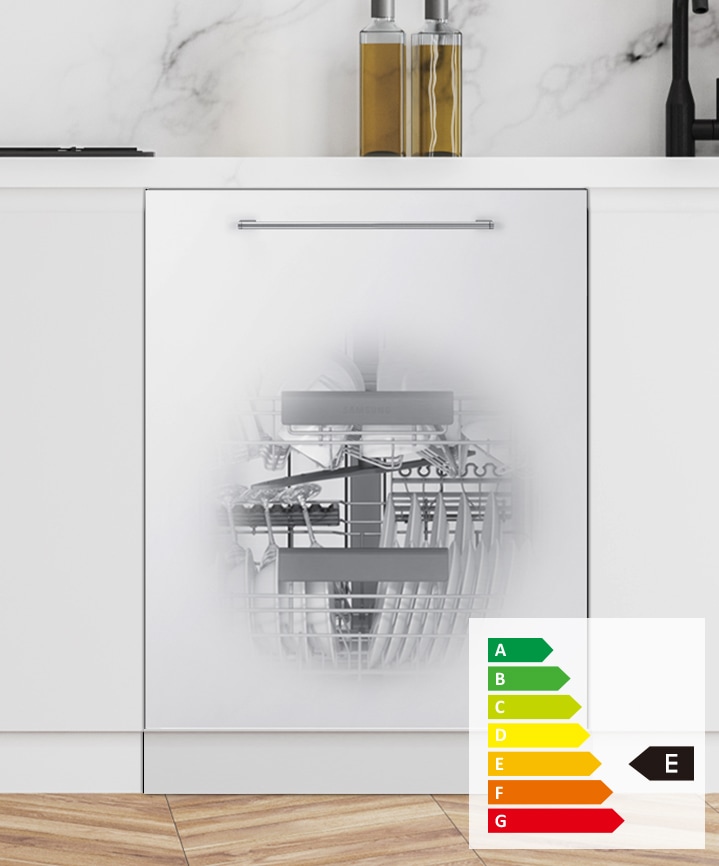 Mașină de spălat vase încorporată Samsung DW60A6090BB/EO – spălare mai eficientă cu un consum mai mic de energie.