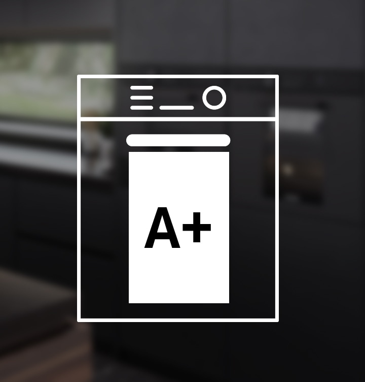 Piekarnik Dual Cook do zabudowy Samsung NV75T8979RK/EO posiada klasę energetyczną A+.