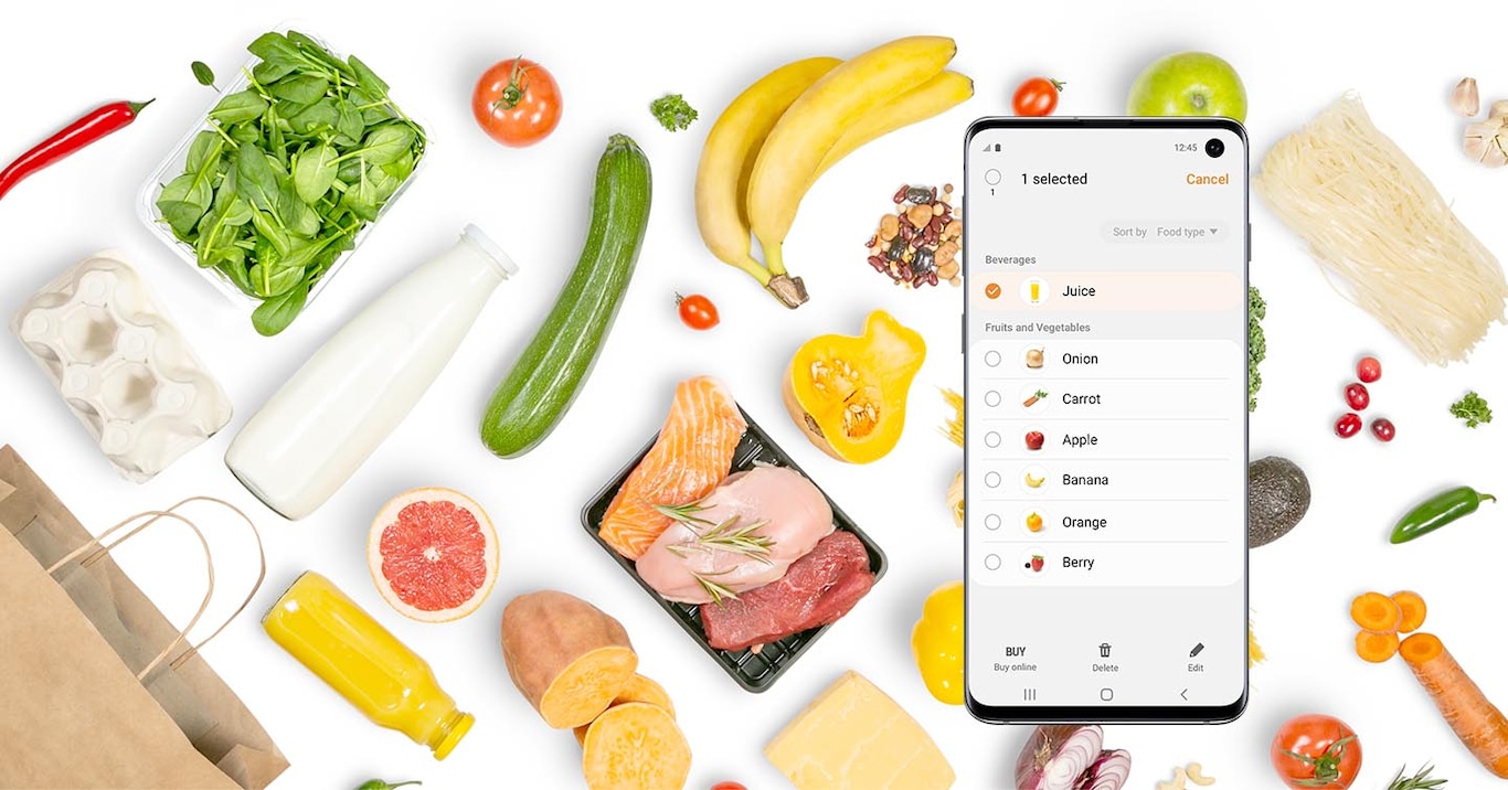 W prosty sposób przygotuj listy zakupów przy pomocy SmartThings Cooking i piekarnika SamsungNV75A6649RK/EO.