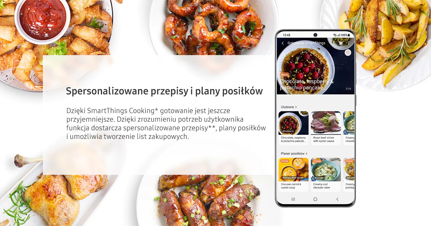 Aplikacja SmartThings ze spersonalizowanymi przepisami