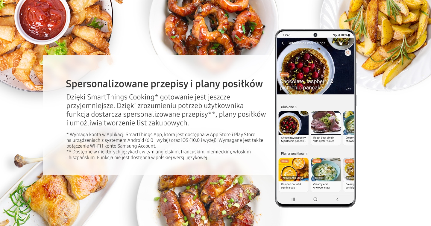 Aplikacja SmartThings ze spersonalizowanymi przepisami