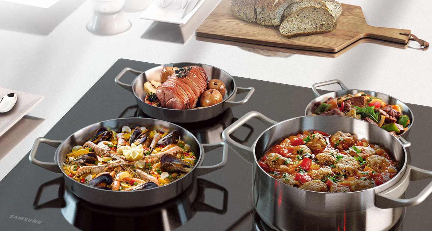 Płyta indukcyjna SlimFit NZ64B5045FK/U2 z funkcją pauzy minimalizującą moc wszystkich stref grzewczych