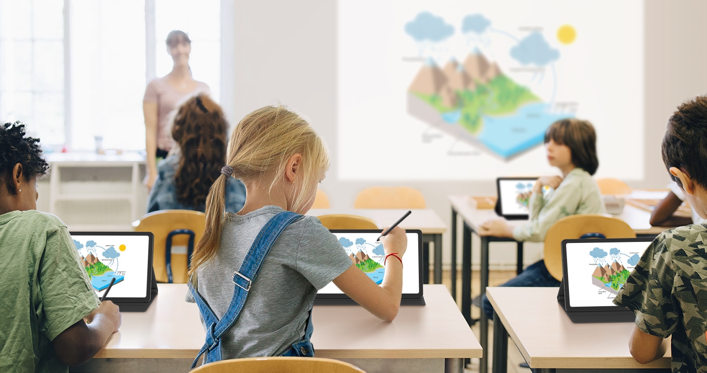 Możliwość monitorowania postępów uczniów pracujących na Galaxy Tab S6 Lite LTE