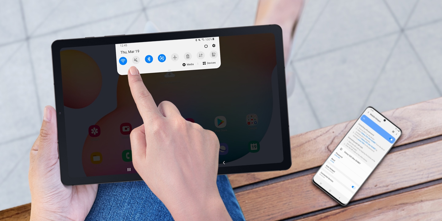 Łącz się bezprzewodowo za pomocą WIFI w nowym Galaxy Tab S6 Lite Wifi z rysikiem