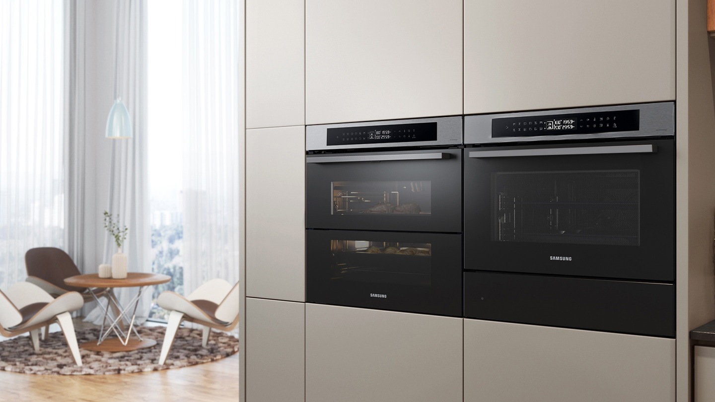 Вбудована парова піч NV7B4325ZAS/U2 з фукцією Dual Cook Flex