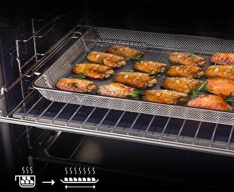 Piekarnik parowy Samsung Steam Cook NV7B5785KAK/U2 dla zdrowszych smażonych dań dzięki funkcji Air Fry