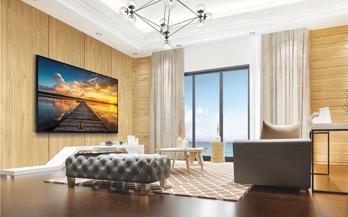 Give guests access to their favorite content in beautiful QLED 4K
