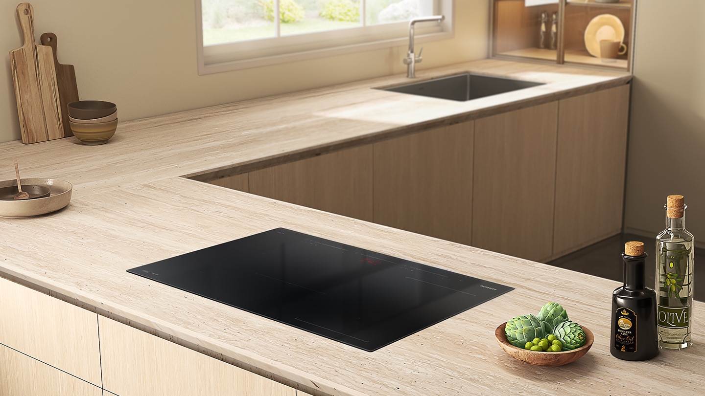 NZ8500BM is installed in the kitchen. It goes well with the modern and luxurious mood.