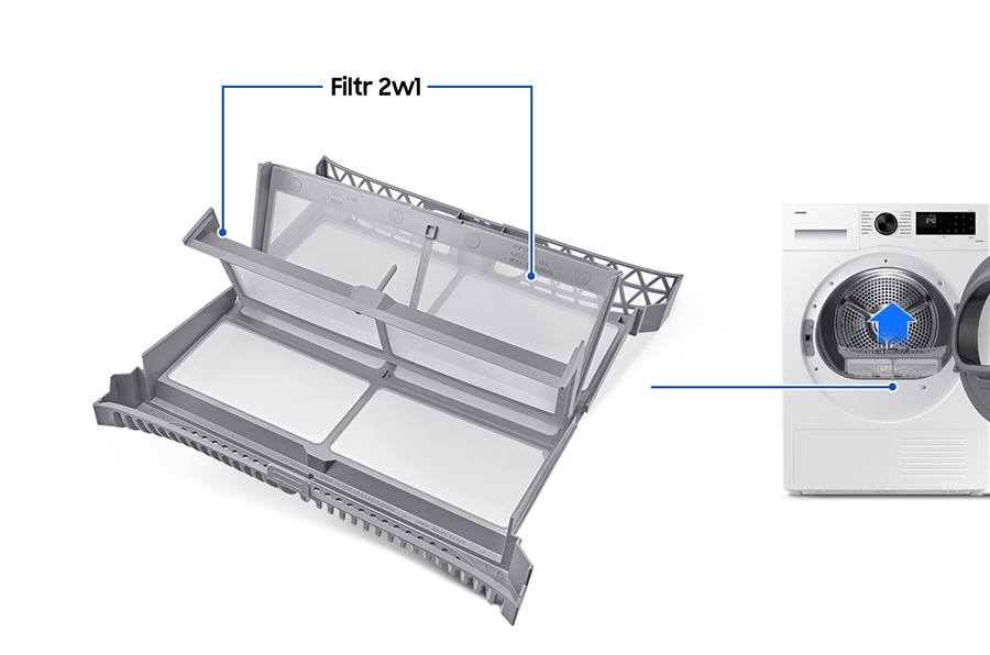 Фильтр 2в1 для сушилки для белья OptimalDry DV80CGC2B0AE