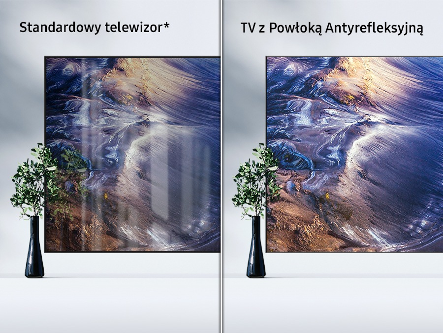 A Neo QLED 4K QN92D (2024) TV dizájnja tükröződésgátló bevonattal
