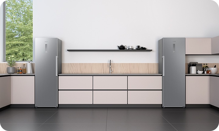 RZ32C7BEES9 Zamrażarka AI jednodrzwiowa Twin AI 1,86 m 323 l