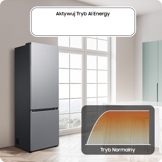 トム Lodówka AI 203cm Space Max™ RB38C7AGWS9 | Samsung Polska