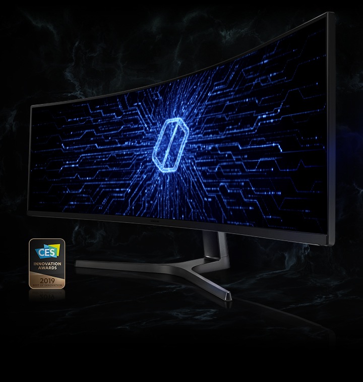 Écrans PC Samsung C49RG90, Ecran PC Gaming Incurvé, Ultra-Large, Dalle VA  49, Résolution 5K (5120 X 1440), 120 Hz, 4Ms, 1063