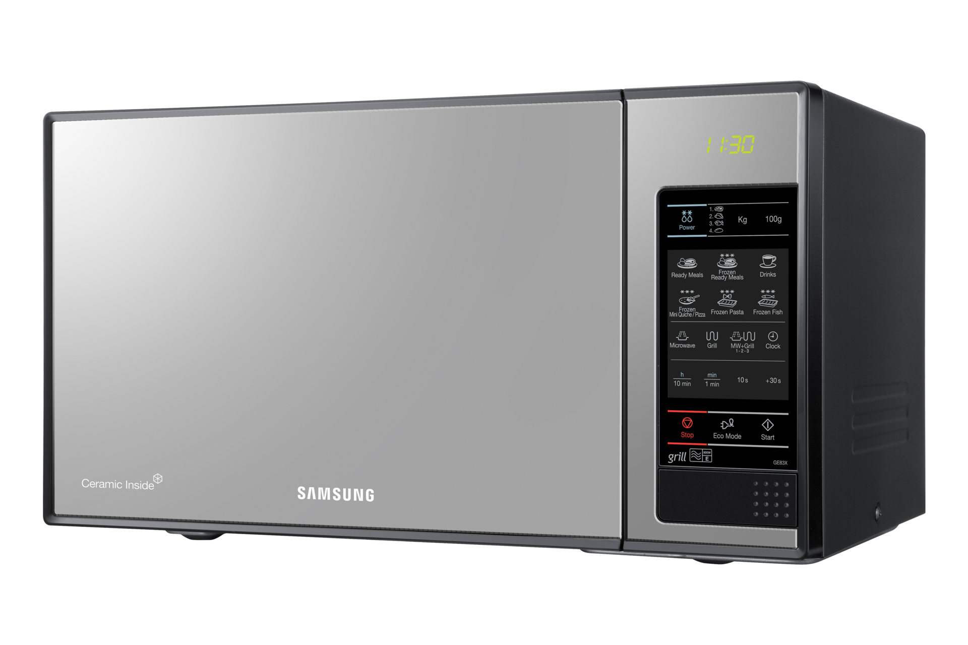 Mikrofalówka wolnostojąca 800W z grillem GE83X-P/EO Czarne szkło