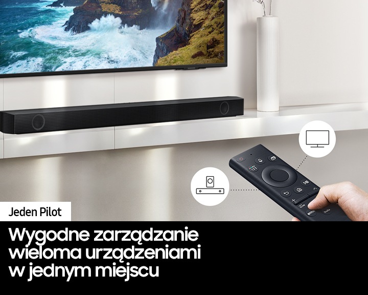 Jeden pilot do wszystkich urzadzeń zestawu Samsung HW-B450