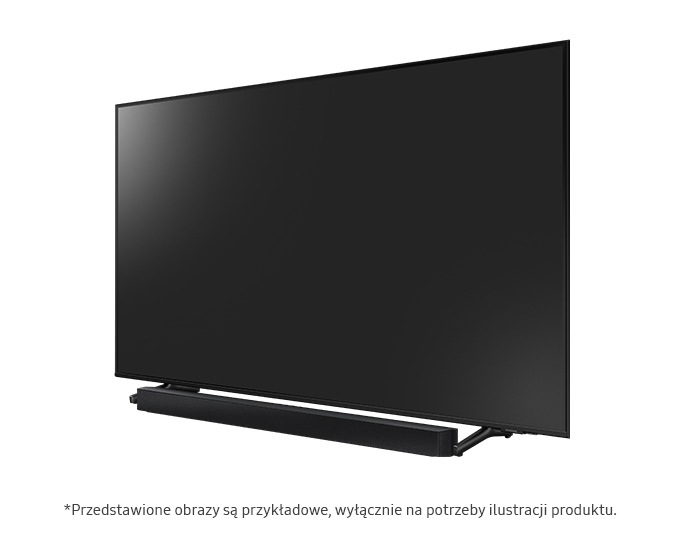Rzut z boku na telewizor z Soundbarem HW-B450 (2022) HW-B450/EN