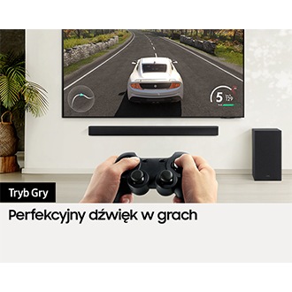 Sprawdź jakość dźwięku z Trybem Gry w soundbarze HW-B450