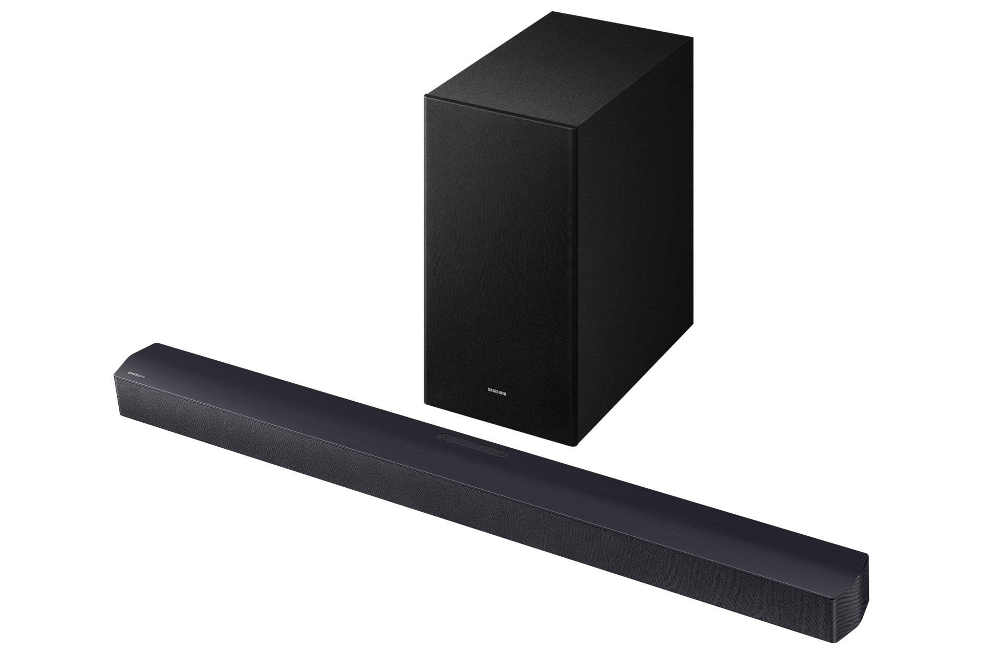 Soundbar B-seria HW-B450F 2.1. z subwooferem w kolorze czarnym, widok z boku