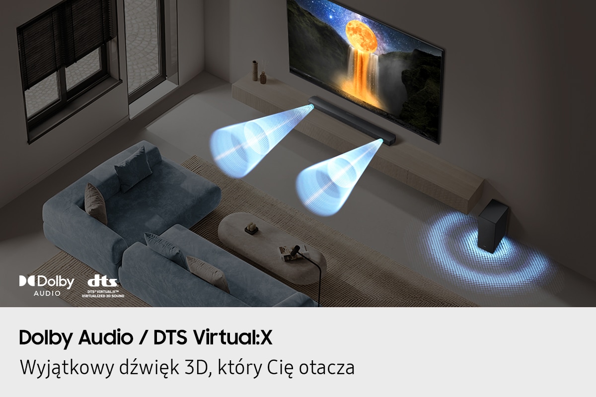 Dolby Audio / DTS Virtual:X - wyjątkowy dźwięk 3D, który Cię otacza