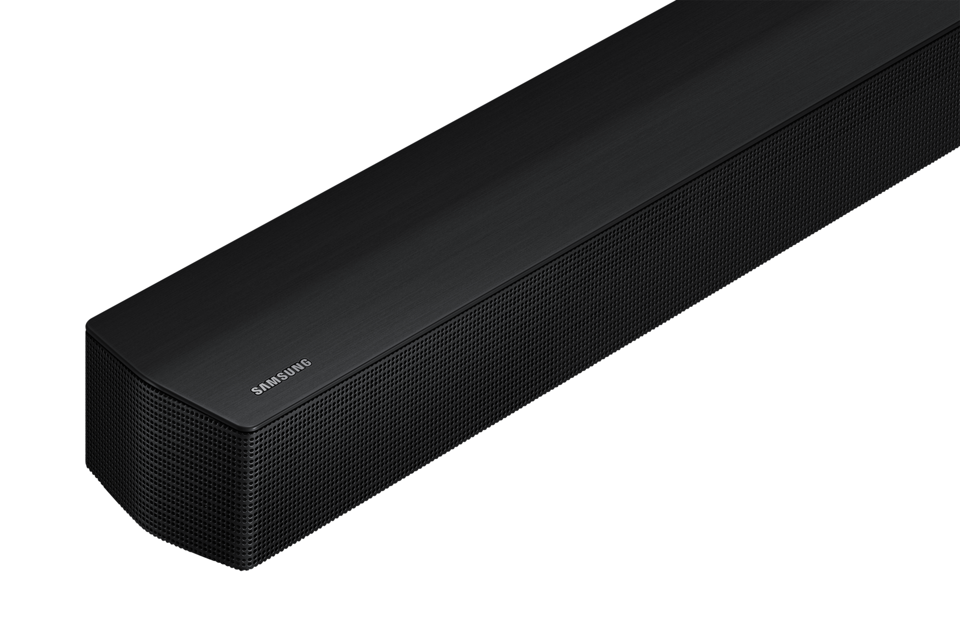 Zbliżenie na krawędź soundbara B-seria HW-B650D 3.1 Samsung.