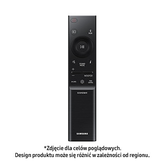 Zdjęcie pokazujące pilot do soundbara B-seria HW-B650D 3.1 z subwooferem.