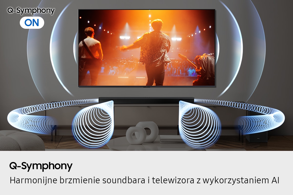 Q-Symphony - harmonijne brzemienie soundbara i telewizora z wykorzystaniem AI